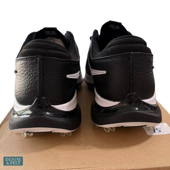 Nike Air Zoom Victory Tour 3 Golf Shoes Black White Leather Spiked Grip NEW~NIB! - Picture 12 of 16